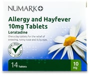 Numark Loratadine 10mg Allergy & Hay Fever 14 Tablets