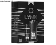 Lynx Black Duo Gift Set 2019 Lynx Black Body Spray 150ml, Lynx Shower Gel 250ml