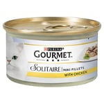 Gourmet Solitaire Wet Cat Food Chicken in a White Sauce, 85 g - Pack of 12