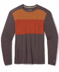 Smartwool Men's Classic Thermal Merino Base Layer Colorblock Crew Shale Heather