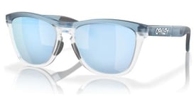 Lunettes oakley frogskins range transparent stonewash  prizm deep water polarized  ref   oo9284 0955