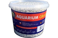 Aqua Nova Gravier de Couleur - Seau 5kg (3L). Couleur Blanche. Fraction 4-8mm, NCG-5 Blanc