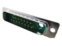 Harting 09 69 311 5172, D-Sub 3, Grön, Metallisk, Polyester, Stål, Termoplastisk Harts, Plåtburk, Kopparlegering, 5 A