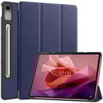 Lenovo Tab P12 Skal med Tri-fold Stativ - Mörkblå