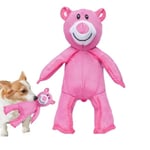 Unbreaka-Bear Mighty Bear - Tuffsäkert tuggleksak för hundar pink