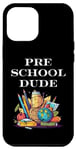 iPhone 12 Pro Max Pre School Dude First Day Back To School Pre K Student Teach Case