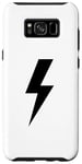Coque pour Galaxy S8+ Lightning Bolt Noir pour homme Idée cadeau Thunder Strike