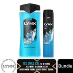 Lynx 12H Refreshing Fragrance Shower Gel 500ml & 48H Fresh Body Spray 250ml