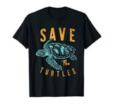 Vintage Skip A Straw Save A Turtle Let's Save The Turtles T-Shirt