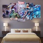 104Tdfc Avengers Superhero Modern 5 panel canvas wall art prints on canvas -150x80cm Framed 5 Panels canvas art work Living Room Decoration Bedroom Decor