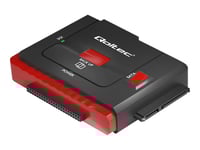 Qoltec - Hdd / Ssd Dockningsstation - Fack: 2 - 2.5", 3.5" - Sata 6Gb/S - Usb 3.0 - Svart, Röd