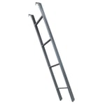 Silver Heavy Duty Adults Bunk Ladder for RV Bed, Loft Bed & Twin Bunk Bed - 55 60 63 Inch Long Floor Stand Step Ladder for Tiny House & Barn Door, Load 150kg (Size : Ladder Length 1.55m/61 Inch)