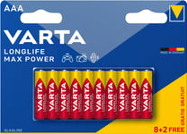 Varta Longlife Power AAA batteri (10-pakk)