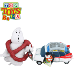 Ghostbusters - Super Soft Plush - 11" No Ghost Logo & 9" Soft Toy Car - Set of 2