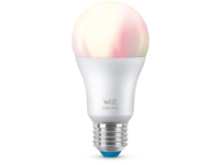 WiZ Ljuskälla 8,5 W (motsvarar 60 W) A60 E27, Smart glödlampa, Wi-Fi, Vit, Integrerad LED, E27, Vit