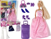 Leantoys Lucy Docktillbehör Resväska Prinsessa