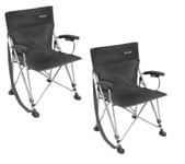 Outwell Perce, Camping Chair, Padded Armrests & Oversized Feet X2 (PAIR)