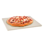 Levivo Pierre à pizza pour four et grill en cordiérite résistante à la chaleur, pour la cuisson de pizzas, tartes flambées, pain et autres, idéal pour la maison 30 x 38 x 1.5 cm