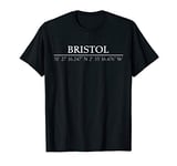 Great Britain GPS Coordinates Souvenirs Bristol England T-Shirt