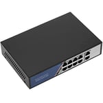 BeMatik - Commutateur Switch PoE 10/100Mbps IEEE802.3af/at 2 ports UTP et 8 ports PoE