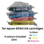 Premium 604XL Ink Cartridges for Epson XP2200 2205 3200 3205 4200 4205 WF-2950