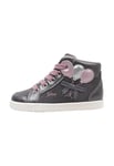 Geox Boy's Kilwi Girl B Sneaker, Dk Grey Dk Pink, 7.5 UK Child