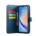 Mobil lommebok DG-Ming 2i1 Samsung Galaxy A24 4G - Blå