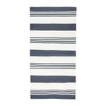 Cotton stripe matta blå/vit 70 x 140 cm, Boel och Jan