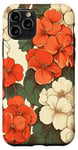 Coque pour iPhone 11 Pro Fleur de bégonia florale vintage