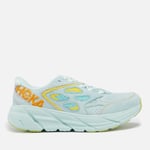 Hoka One One Women's Clifton Embroidery Trainers - Blue Glass/Radient Yellow - UK 5
