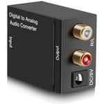 Convertisseur Numérique vers Analogique Audio Adaptateur Coaxial Toslink Audio vers RCA L R Audio 3.5mm
