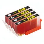 4 Yellow Ink Cartridges for HP Photosmart 5510 5510e 5512 5514 5515 5520 5522