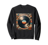 Retro 60s Design Vinyl Player Sweatshirt