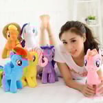 My Little Pony Twilight Sparkle Pinkie Pie Rainbow Dash Pony Leksak Plyschdocka Vänskap Är Magisk Gåva Till Flicka 20cm (blå) blue