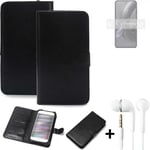 Protective cover for Motorola Edge 30 Neo Wallet Case + headphones protection fl