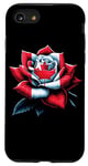 Coque pour iPhone SE (2020) / 7 / 8 Rose Drapeau canadien Fleur Canda Patriotique