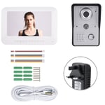 7 Inch Color Video Camera Door Ring Intercom Waterproof Video Doorbell Kit