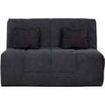 Simmons Banquette bz slyde well 160 avec housse anthracite + 2 coussins - SL10012 Anthracite