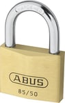 ABUS padlock brass 85/50 - for cellar doors, sheds and much more - weatherproof - brass lock body - hardened steel shackle - ABUS security level 7