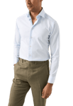 Eton Bomull Tencel™ Lyocell-skjorta Slim Fit Blå
