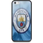 Apple Iphone 5 / 5s Se Mobilskal Med Glas Manchester City