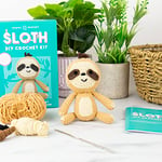 Gift Republic New Kawaii Krochet - DIY Sloth Crochet Kit, Brown