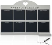 Empire Weekly Planner and Menu Board for Kitchen, Work Planner Blackboard, Wall