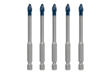 Bosch Expert HEX-9 HardCeramic borrsats - för soft tile, hard tile - 5 delar