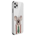 Oihxse Compatible with iPhone 11 Case Cute Koala Cartoon Clear Pattern Design Transparent Flexible TPU Anti-Scratch Shockproof Slim Soft Silicone Bumper Protective Cover-A2