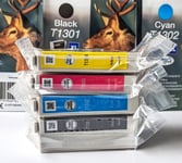 Genuine Epson Stag T1301 T1302 T1303 T1304 CMYK Multipack Ink Cartridges
