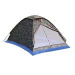Nologo CKQ-KQ Tente de plage portable de camping pour 2 personnes en polyester à couche unique PU1000mm étui de transport de voyage