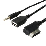 AMI-kabel - 3.5mm, USB-hona - Audi MMI, VW MDI