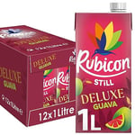 Rubicon Still 12 Pack Deluxe Guava Rich Juice Drink, Made with Handpicked Fruits for a Temptingly Intense Taste "Made of Different Stuff" - 12 x 1L Carton