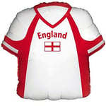 England Shirt Balloon, 22" England Balloon, World Cup England Balloon, Air or Helium World Cup England Balloon